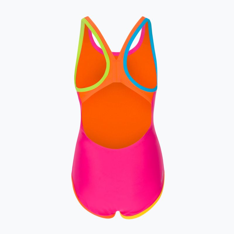 Strój pływacki jednoczęściowy dziecięcy arena Patch One Piece L fresia rose/multi 2