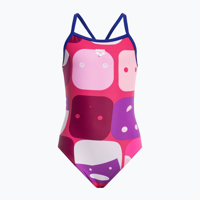Strój pływacki jednoczęściowy dziecięcy arena Nifty One Piece L fresia rose/danube blue