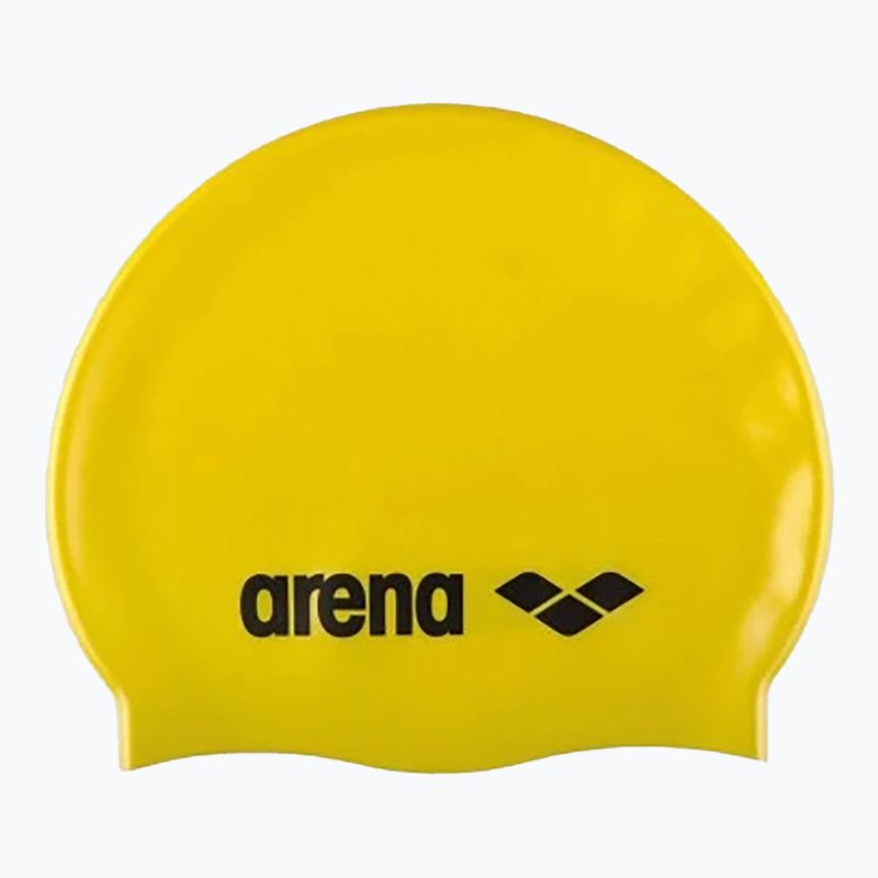 Czepek pływacki dziecięcy arena Classic Silicone Jr yellow / black