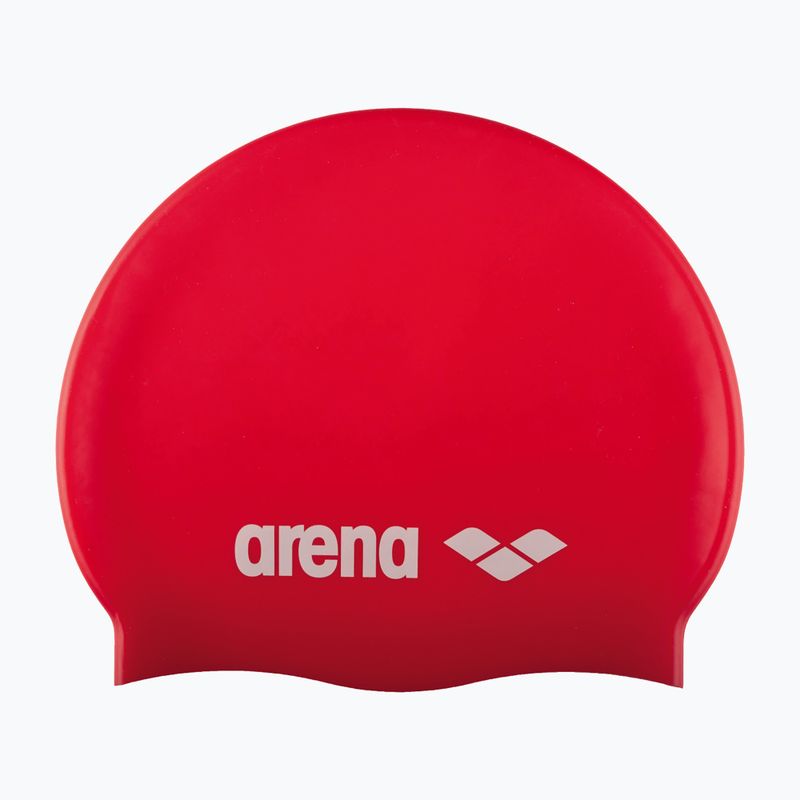 Czepek pływacki dziecięcy arena Classic Silicone Jr red/white 2