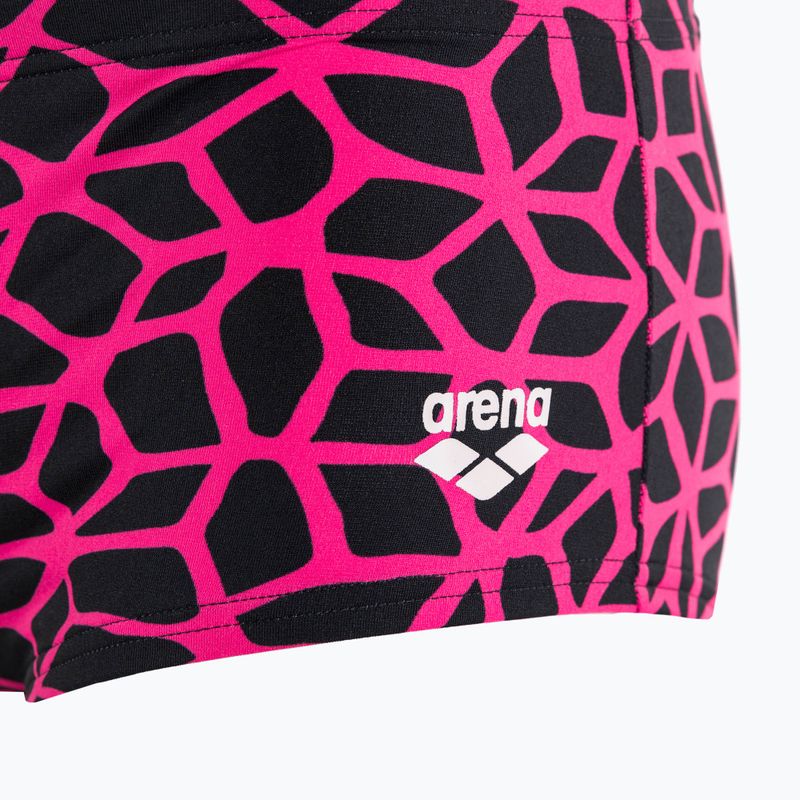 Bokserki pływackie męskie arena Carbonics Low Waist Short black/fresia rose 3