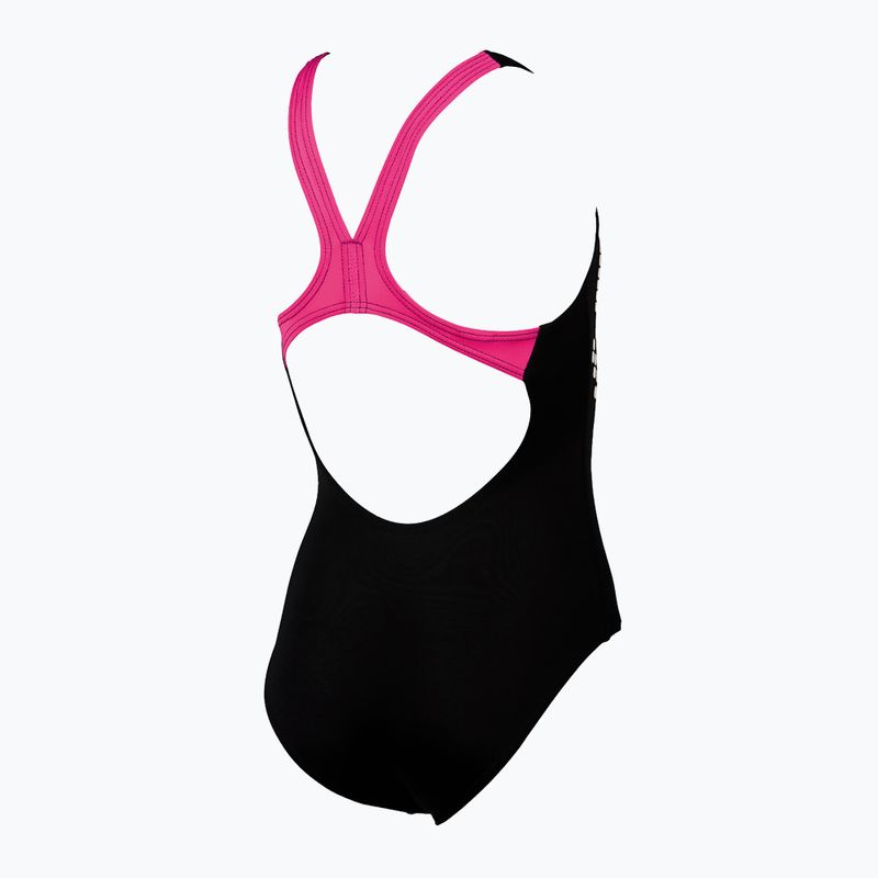 Strój pływacki jednoczęściowy dziecięcy arena Cell One Piece L black/fresia rose 6