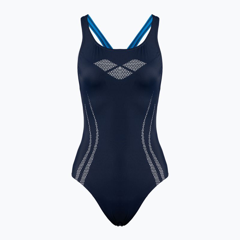 Strój pływacki jednoczęściowy damski arena Isla One Piece navy/pix blue/white