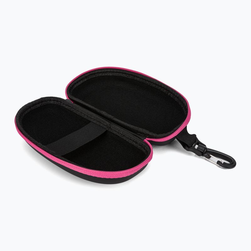 Etui na okulary pływackie arena Goggle Case black/white/fuchsia 3