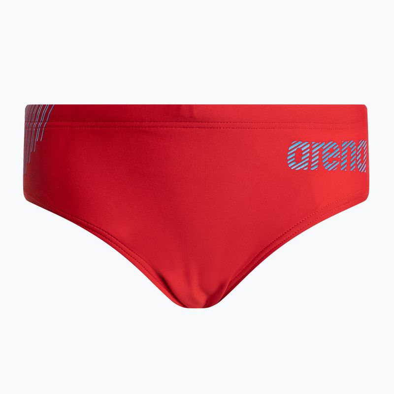 Slipy pływackie dziecięce arena Slipstream Brief red/turquoise