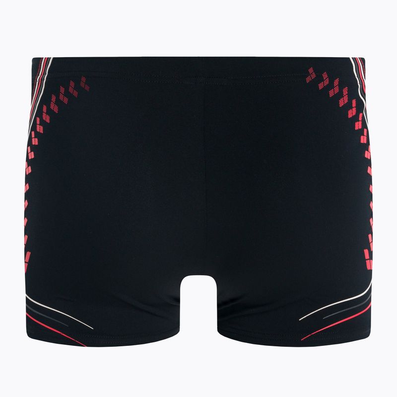 Bokserki pływackie męskie arena One Serigraphy Short black/fluo red 2