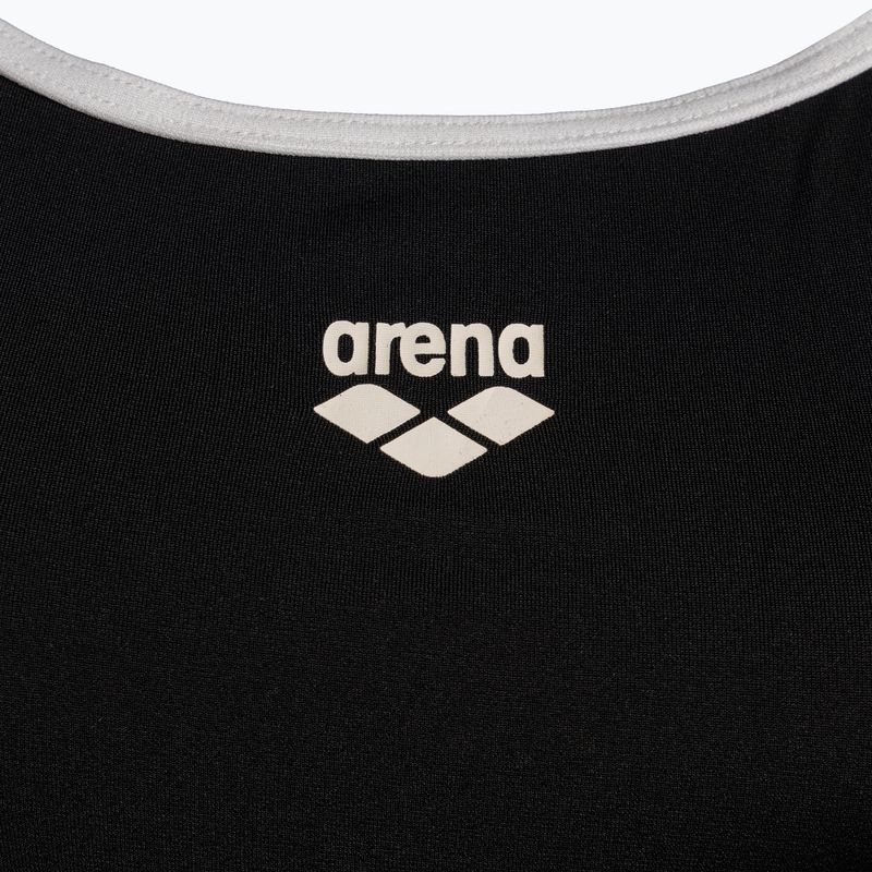 Strój pływacki jednoczęściowy damski arena Team Stripe Super Fly Back One Piece black/white 3
