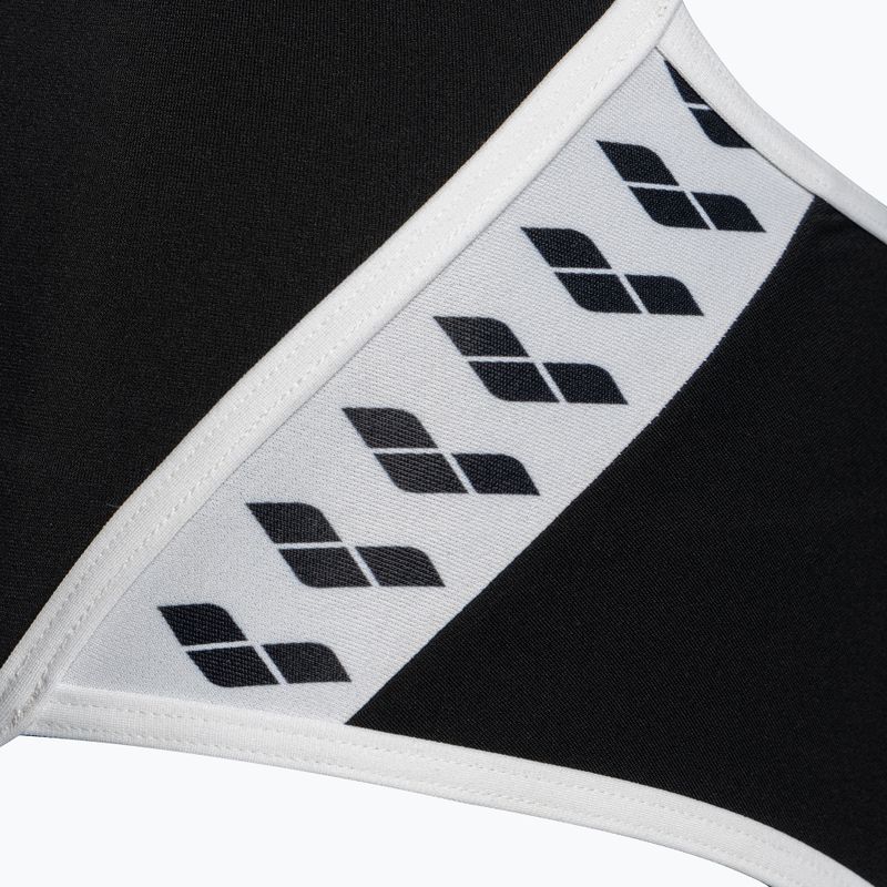 Strój pływacki jednoczęściowy damski arena Team Stripe Super Fly Back One Piece black/white 4