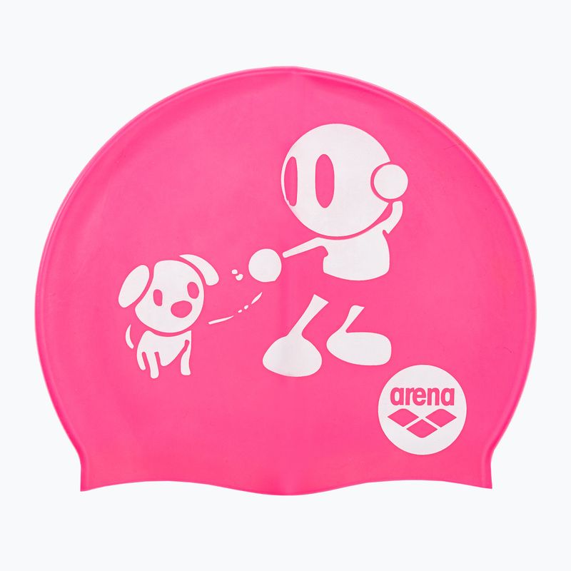 Czepek pływacki dziecięcy arena Kun Cap kun fuchsia