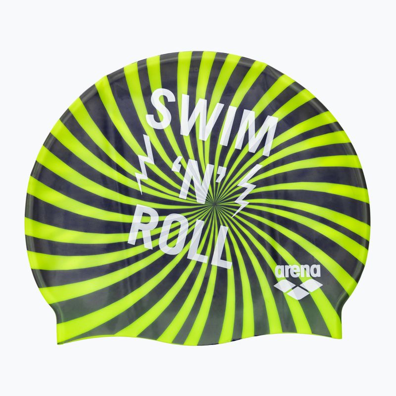 Czepek pływacki dziecięcy arena Print swim&roll mirtilla