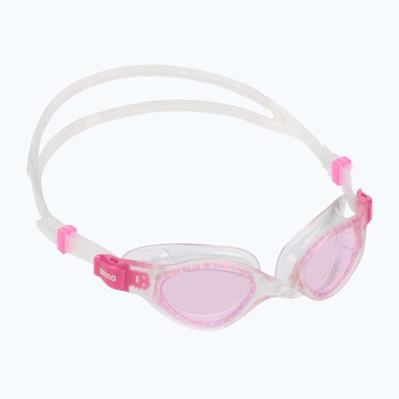 Okulary do pływania dziecięce arena Cruiser Evo Jr fuchsia/clear/clear
