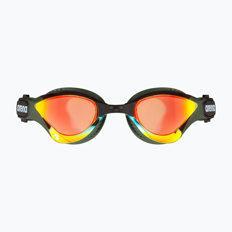 Okulary do pływania arena Cobra Tri Swipe Mirror yellow copper/army 7
