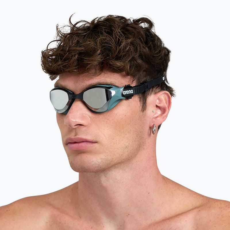 Okulary do pływania arena Cobra Tri Swipe Mirror yellow copper/army 8