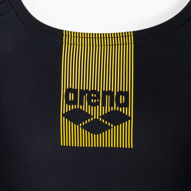 Strój pływacki jednoczęściowy dziecięcy arena Basics Swim Pro Back One Piece black/turquoise 3