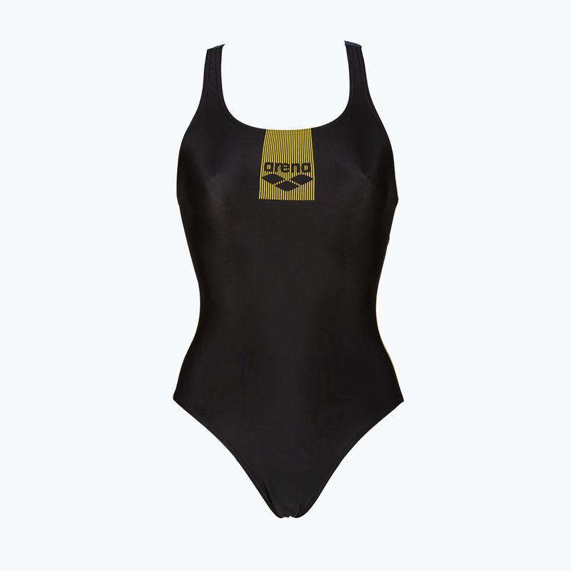 Strój pływacki jednoczęściowy damski arena Basics Swim Pro Back One Piece black/shark