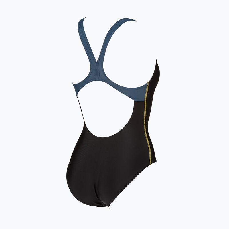 Strój pływacki jednoczęściowy damski arena Basics Swim Pro Back One Piece black/shark 4