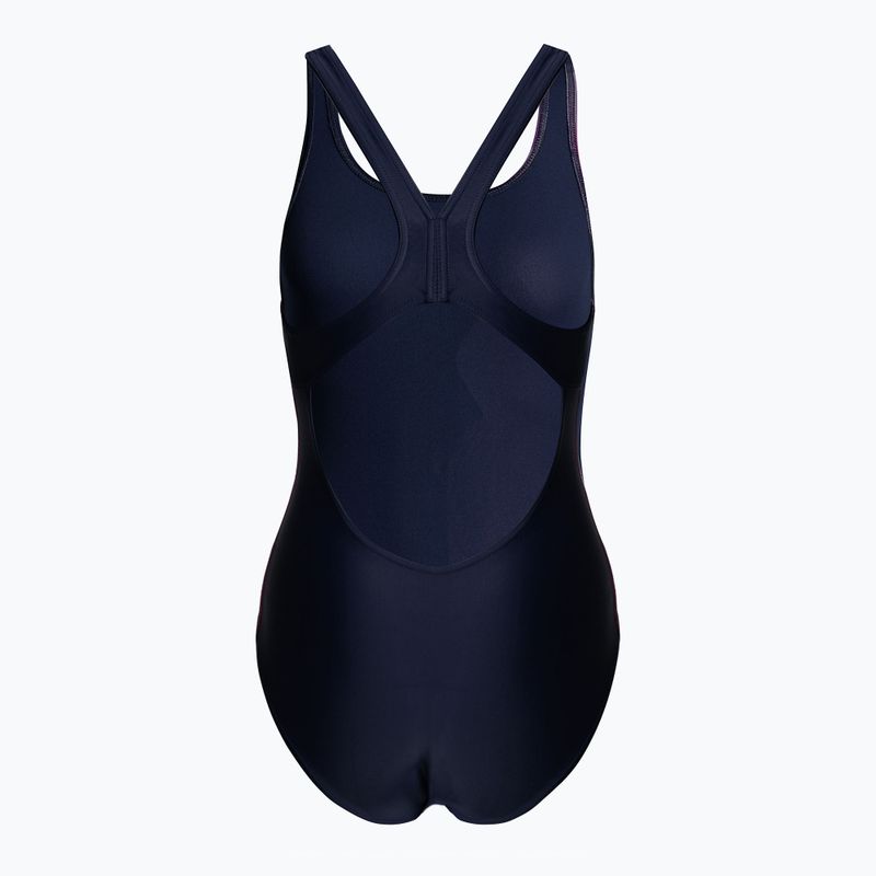 Strój pływacki jednoczęściowy damski arena Mirrors Swim Pro Back One Piece L navy/freak rose 2
