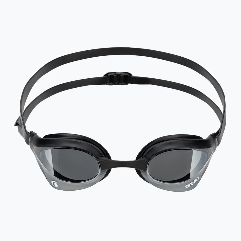 Okulary do pływania arena Cobra Core Swipe Mirror silver/black 2