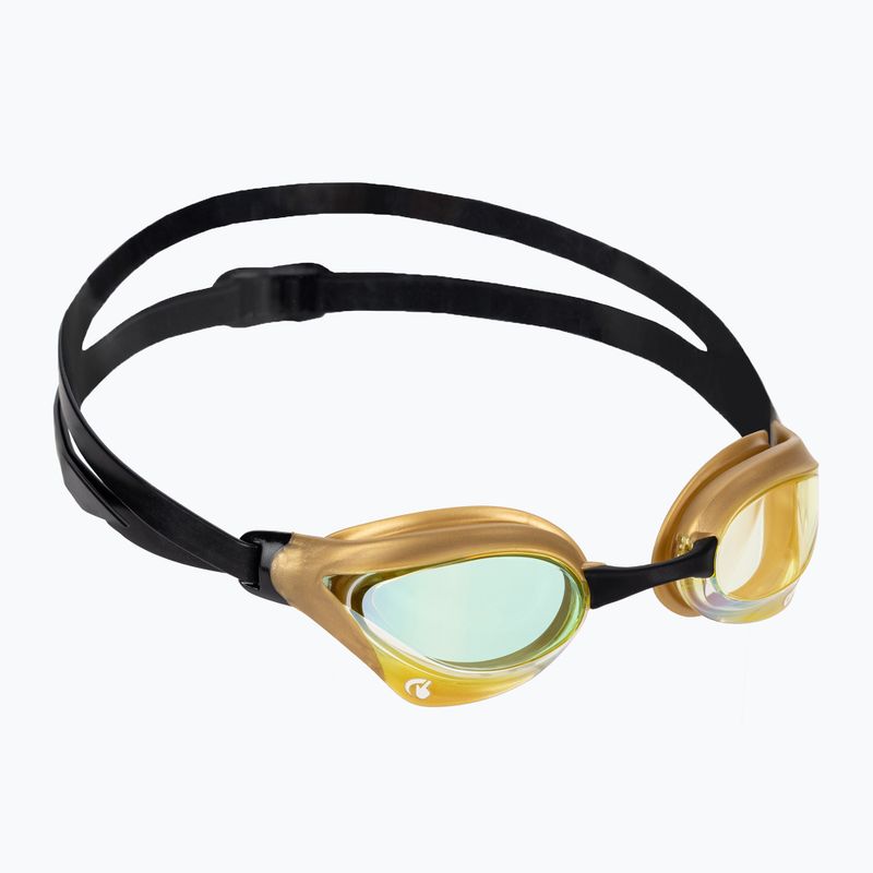 Okulary do pływania arena Cobra Core Swipe Mirror yellow copper/gold