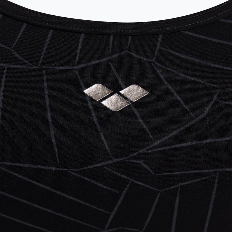 Strój pływacki jednoczęściowy damski arena Esther Cross Back One Piece black/black 3