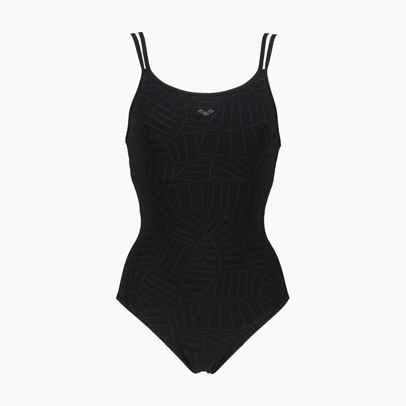 Strój pływacki jednoczęściowy damski arena Esther Cross Back One Piece black/black 5