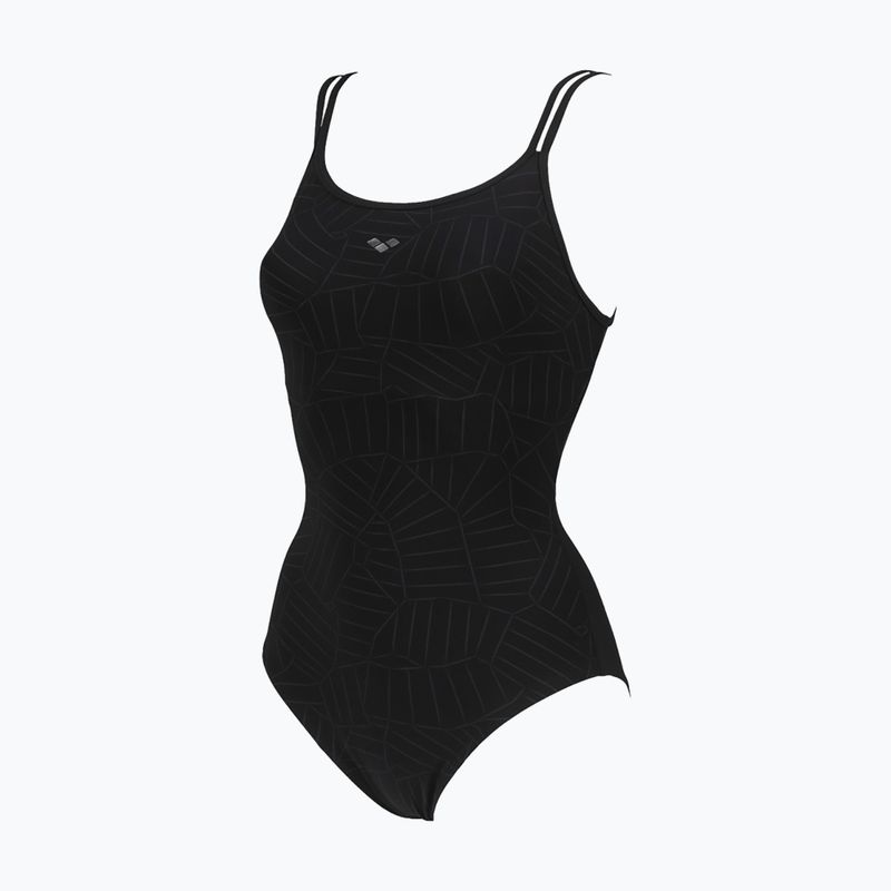 Strój pływacki jednoczęściowy damski arena Esther Cross Back One Piece black/black 6