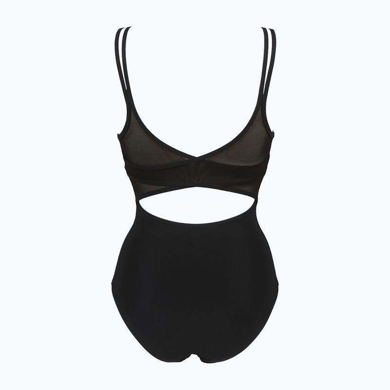 Strój pływacki jednoczęściowy damski arena Esther Cross Back One Piece black/black 7