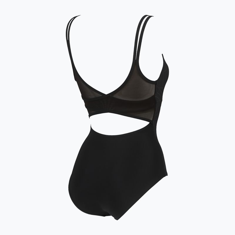Strój pływacki jednoczęściowy damski arena Esther Cross Back One Piece black/black 8