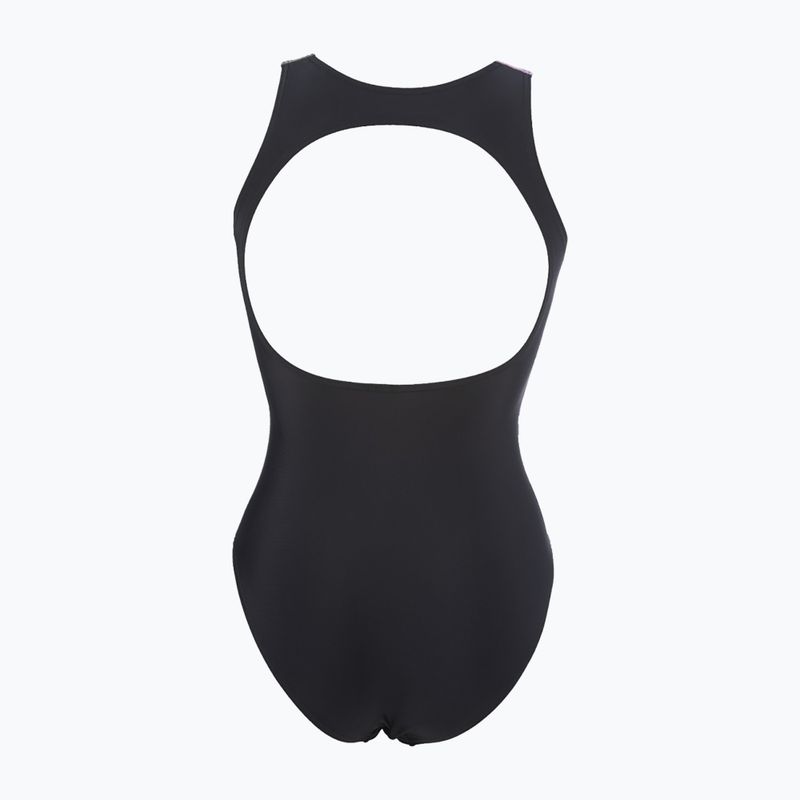 Strój pływacki jednoczęściowy damski arena Just O Back One Piece shark/black/provenza 7