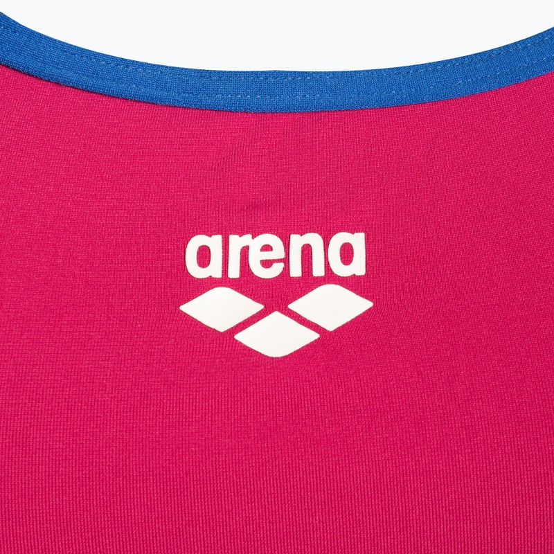 Strój pływacki jednoczęściowy damski arena Team Stripe Super Fly Back One Piece freak rose/royal 3