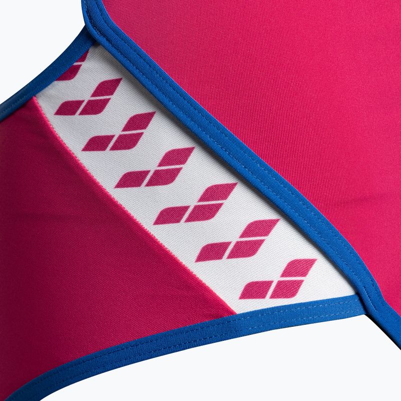 Strój pływacki jednoczęściowy damski arena Team Stripe Super Fly Back One Piece freak rose/royal 4
