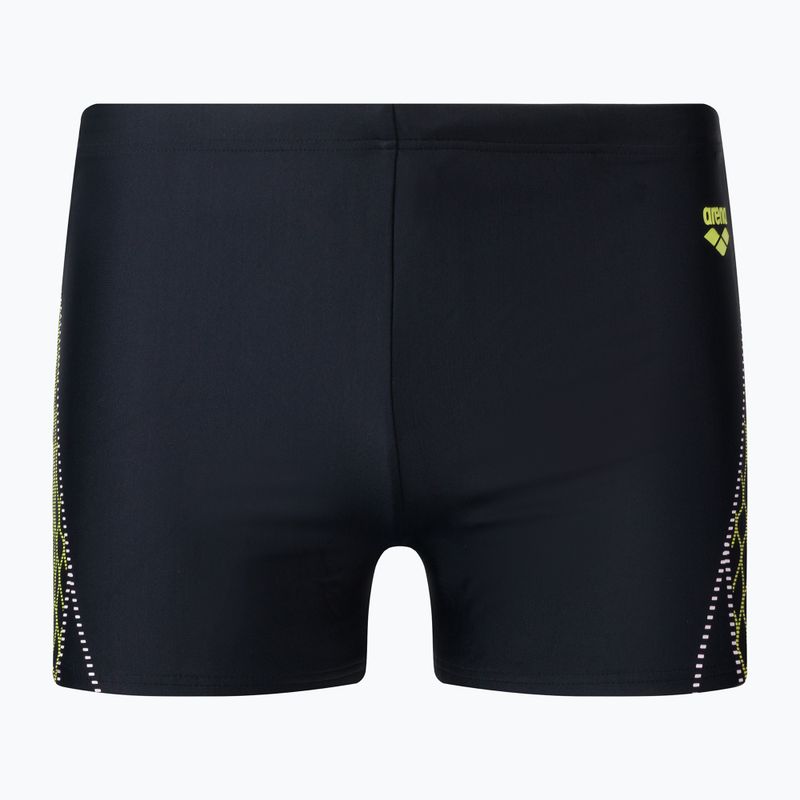 Bokserki pływackie męskie arena Twist Short black/soft green