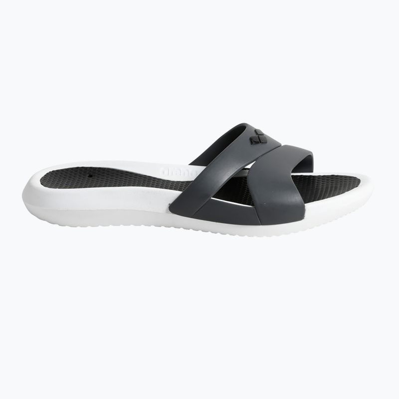 Klapki damskie arena Nina white/dark grey/black 9