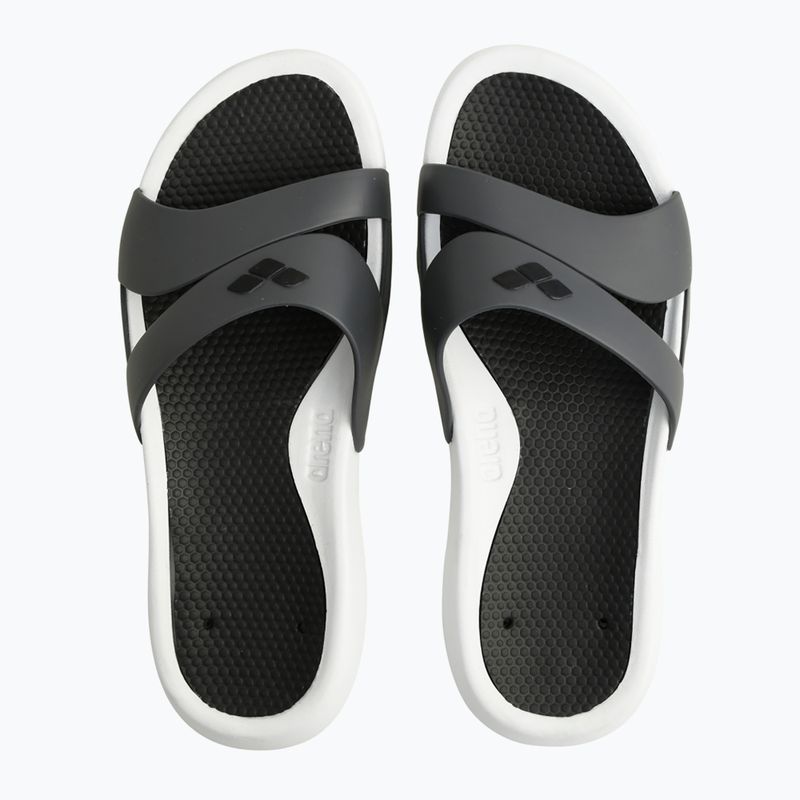 Klapki damskie arena Nina white/dark grey/black 10