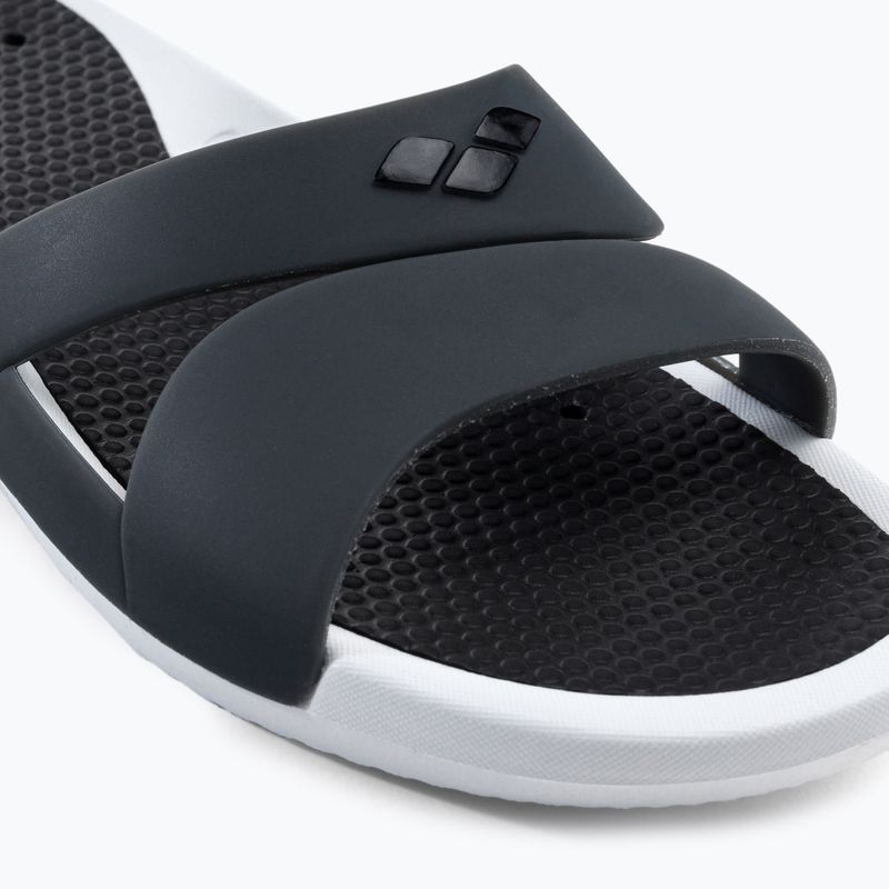 Klapki damskie arena Nina white/dark grey/black 7