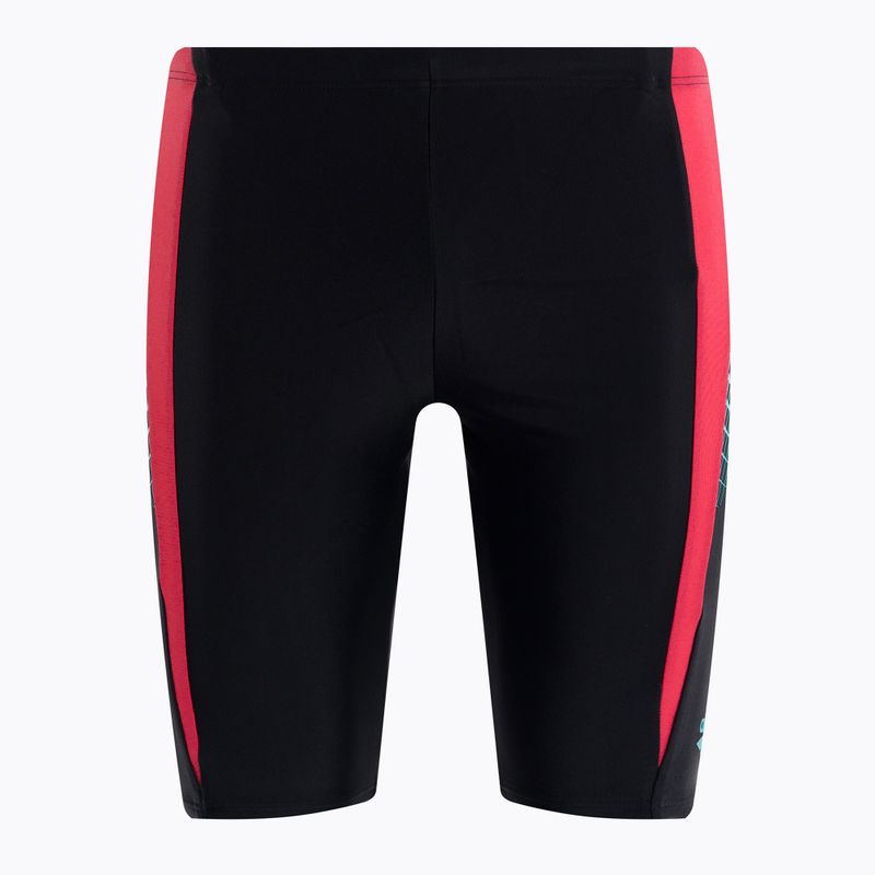Jammery pływackie męskie arena Threefold Jammer black/black/anguria