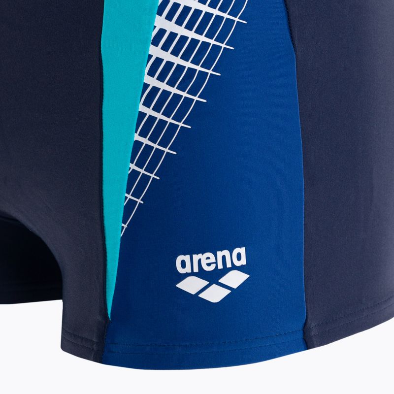 Bokserki pływackie męskie arena Threefold Short navy/royal/martinica 3
