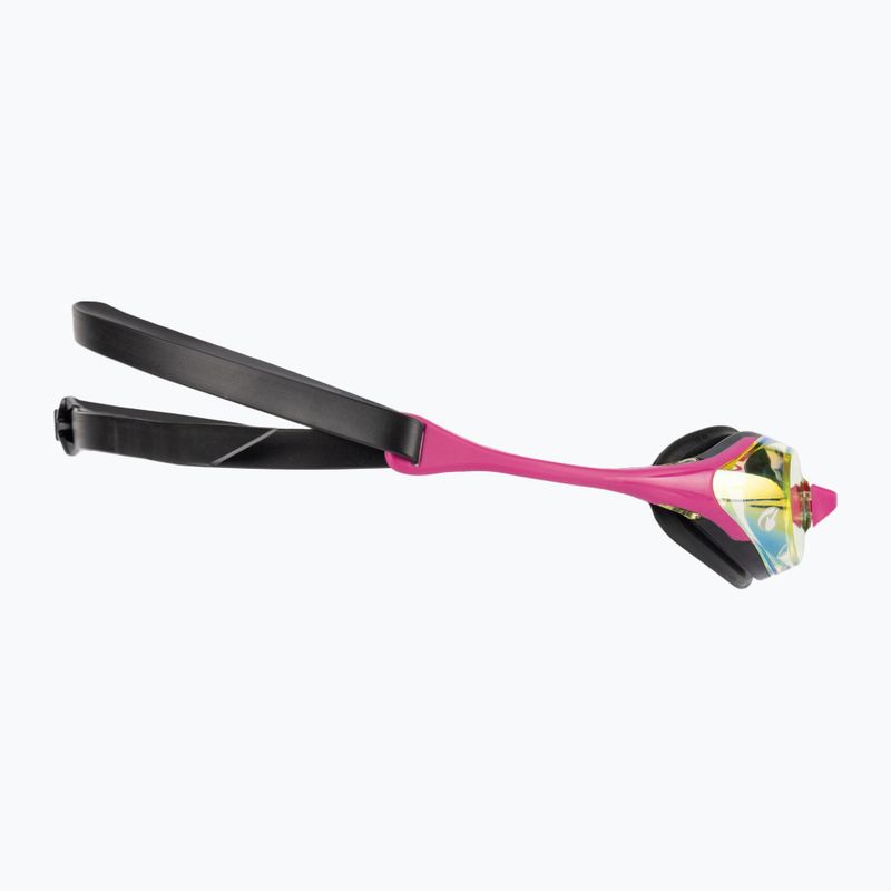 Okulary do pływania arena Cobra Swipe Mirror yellow copper/pink 3