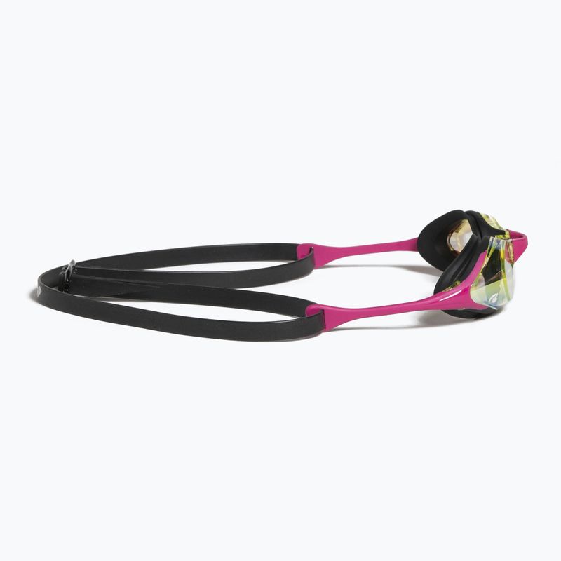Okulary do pływania arena Cobra Swipe Mirror yellow copper/pink 10