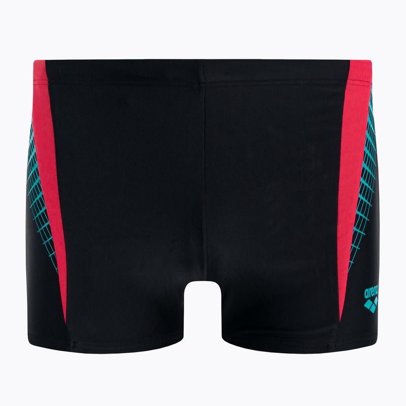 Bokserki pływackie męskie arena Threefold Short black/black/anguria
