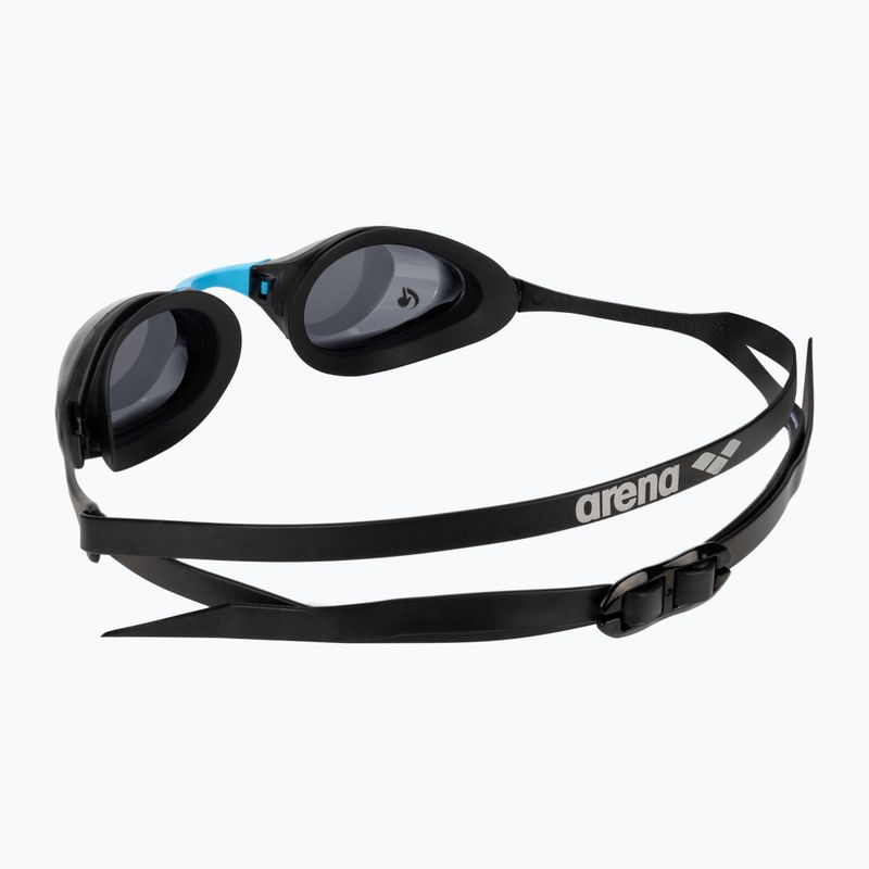 Okulary do pływania arena Cobra Swipe dark smoke/black/blue 4