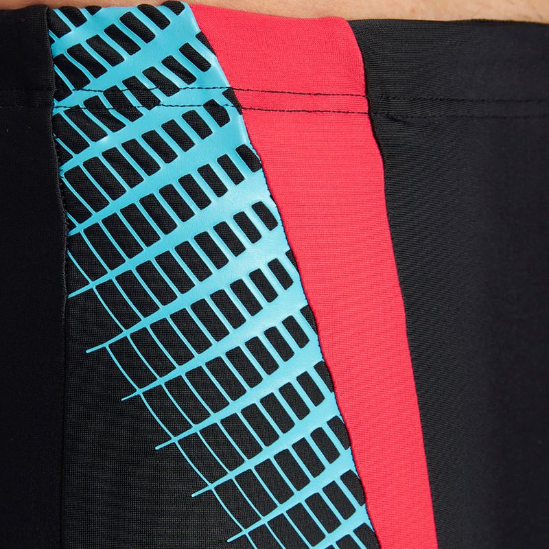 Bokserki pływackie męskie arena Threefold Short black/black/anguria 8