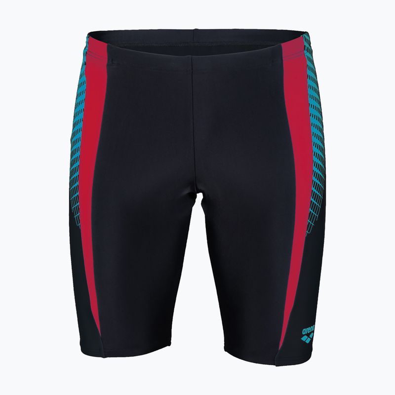 Jammery pływackie męskie arena Threefold Jammer black/black/anguria 4