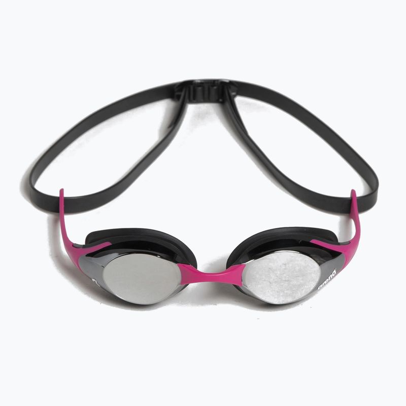 Okulary do pływania arena Cobra Swipe Mirror silver/pink 2