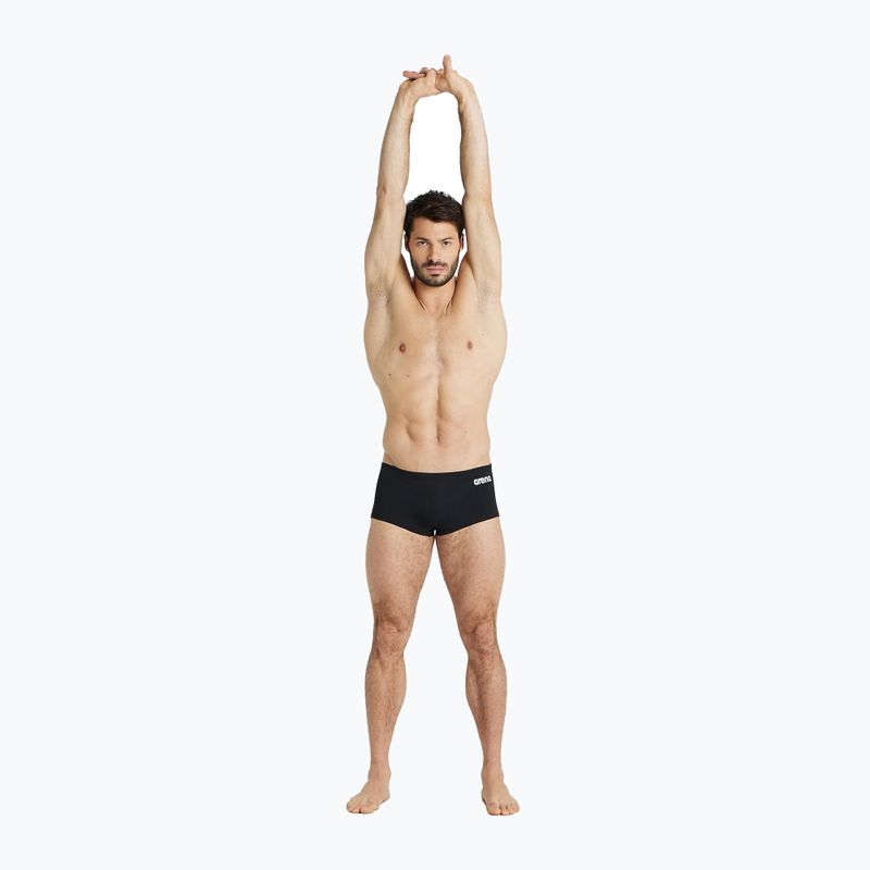 Bokserki pływackie męskie arena Team Swim Low Waist Short Solid black/white 6