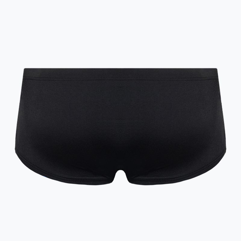 Bokserki pływackie męskie arena Team Swim Low Waist Short Solid black/white 2