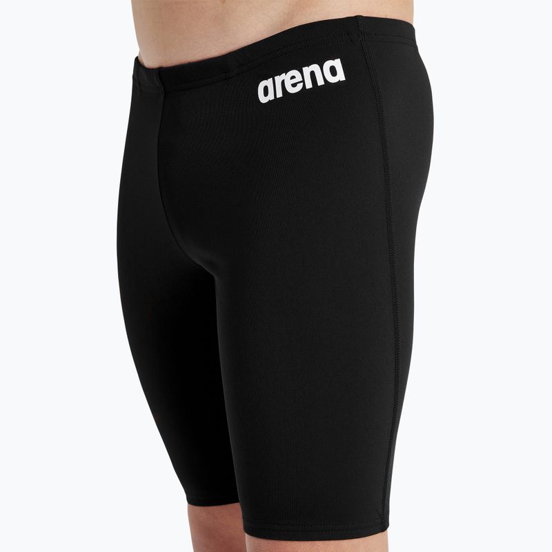 Jammery kąpielowe dziecięce arena Team Swim Jammer Solid black/white 8