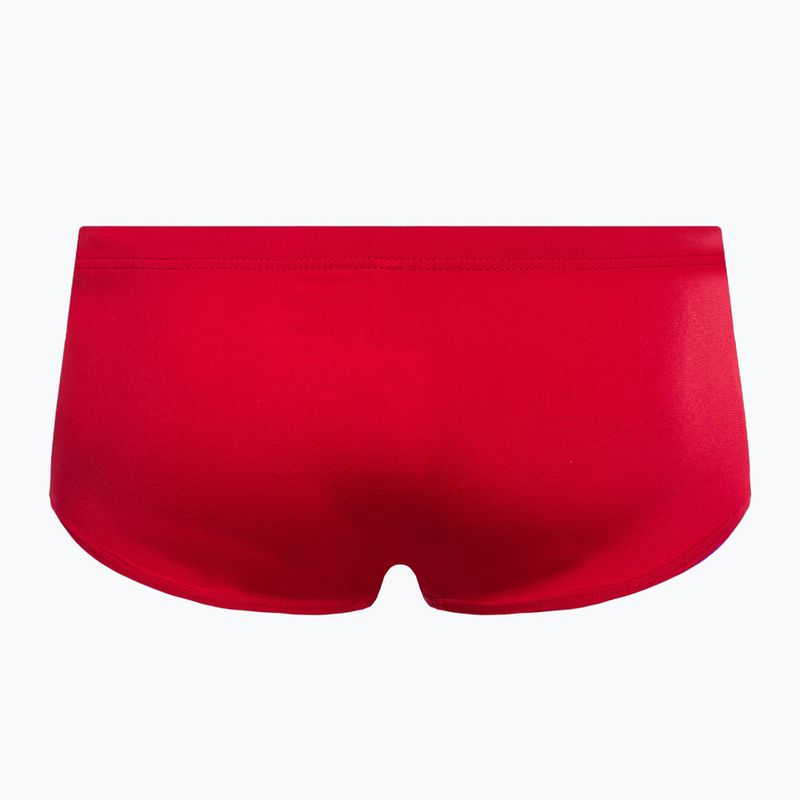 Bokserki pływackie męskie arena Team Swim Low Waist Short Solid red/white 2
