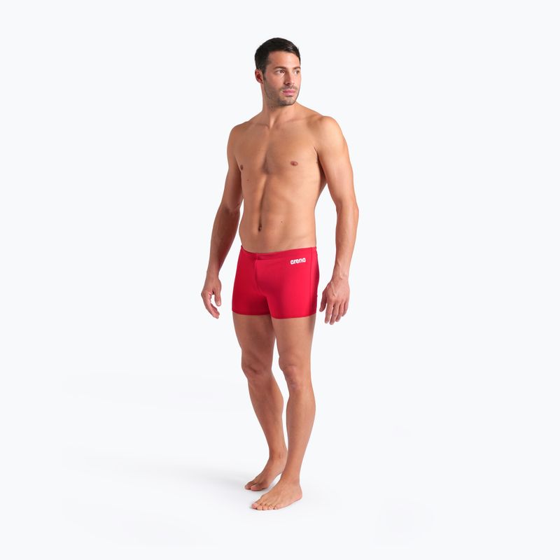 Bokserki pływackie męskie arena Team Swim Short Solid red/white 5