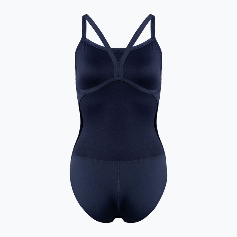 Strój pływacki jednoczęściowy damski arena Team Swimsuit Challenge Solid navy/white 2